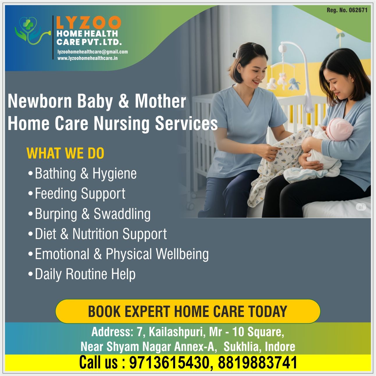 Newborn Baby And Mother Home Care Nursing Services In Indore